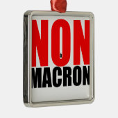NON à MACRON Ornament Aus Metall (Rechts)