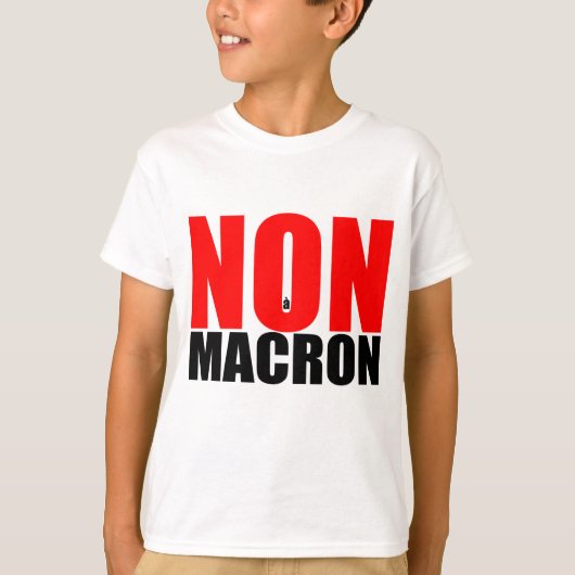 NON à MACRON T-Shirt (Vorderseite)