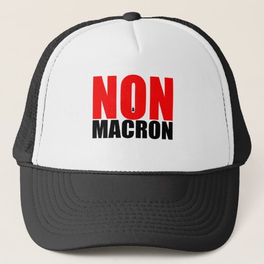 NON à MACRON Truckerkappe (Vorderseite)
