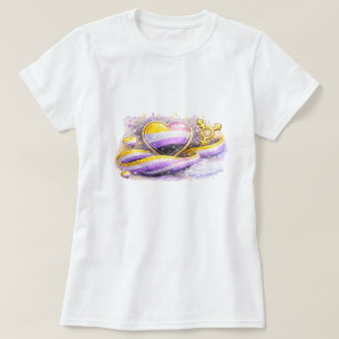 Non-Binär-Flagge-Ästhetik-Pride-T-Shirt T-Shirt