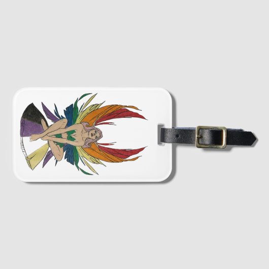 Non-binary Faerie Gepäckanhänger (Vorderseite (Horizontal))