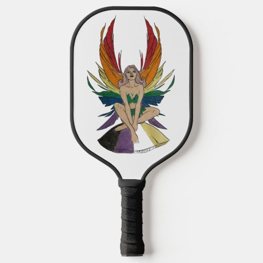 Non-binary Faerie Pickleball Schläger (Vorderseite)