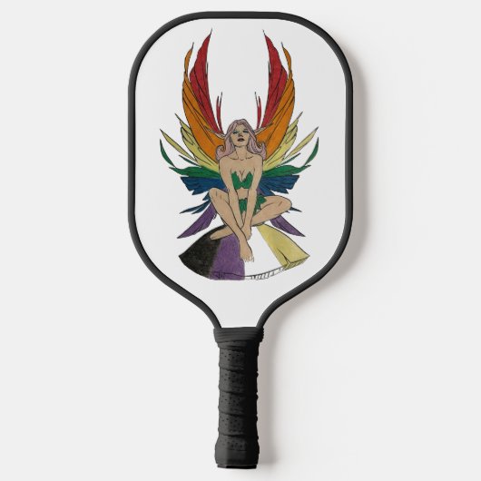 Non-binary Faerie Pickleball Schläger (Rückseite)