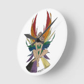Non-binary Faerie Runde Wanduhr (Winkel)