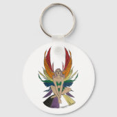 Non-binary Faerie Schlüsselanhänger (Vorderseite)