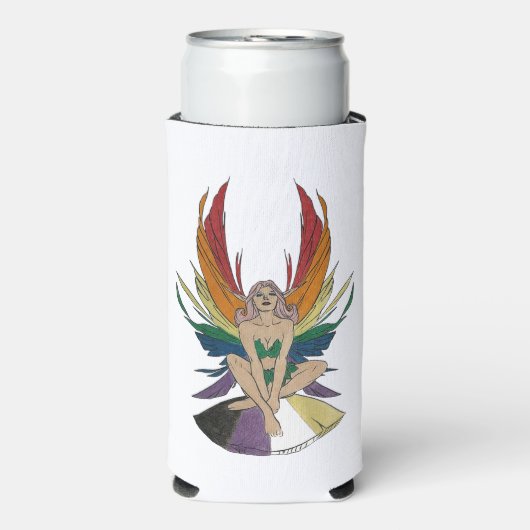 Non-binary Faerie Selters Dosenkühler (Seltzer Vorderseite)
