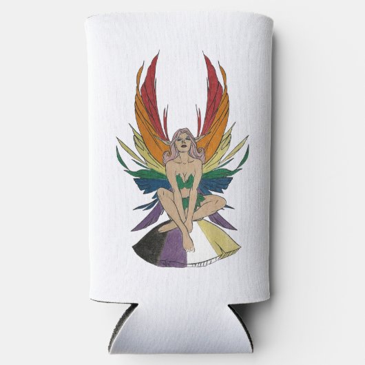 Non-binary Faerie Selters Dosenkühler (Vorderseite)