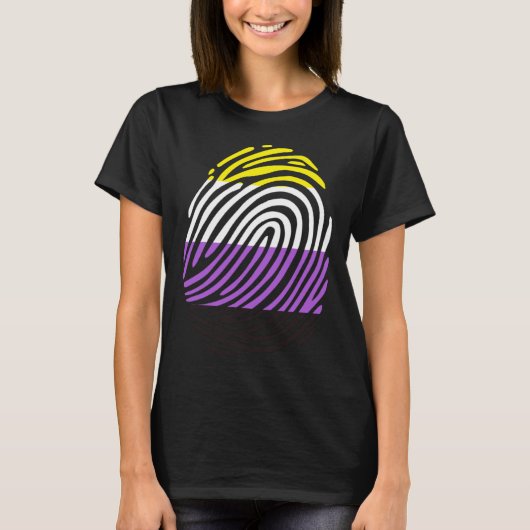 Non Binary Fingerprint T-Shirt (Vorderseite)