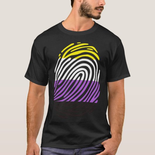 Non Binary Fingerprint T-Shirt (Vorderseite)