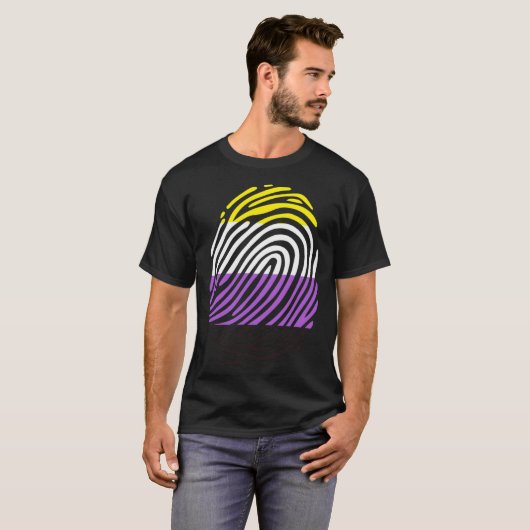 Non Binary Fingerprint T-Shirt (Vorne ganz)