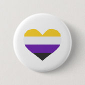 Non-Binary-Pride-Abzeichen Button (Vorderseite)