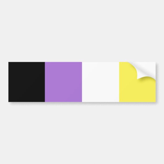 Non-Binary-Pride-Autoaufkleber Autoaufkleber (Vorne)