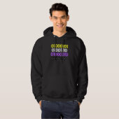 Non Binary Pride ENBY Number For LGBT Hoodie (Vorne ganz)