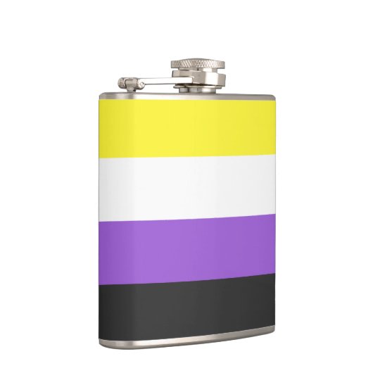Non-Binary Pride flag Flachmann (Rechts)