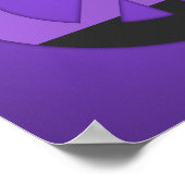 Non-Binary Pride peace sing Poster (Ecke)