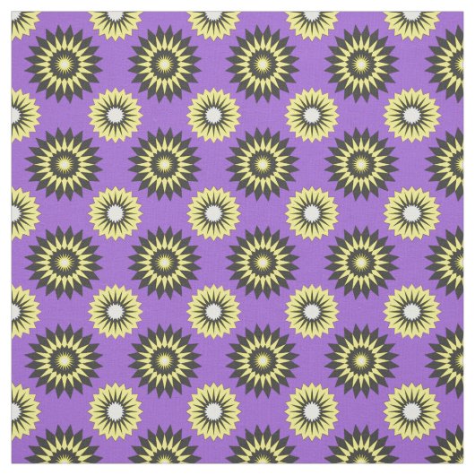 Non-Binary Pride seamless purple floral pattern Stoff (Muster)
