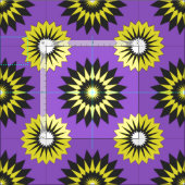Non-Binary Pride seamless purple floral pattern Stoff (Kachel)