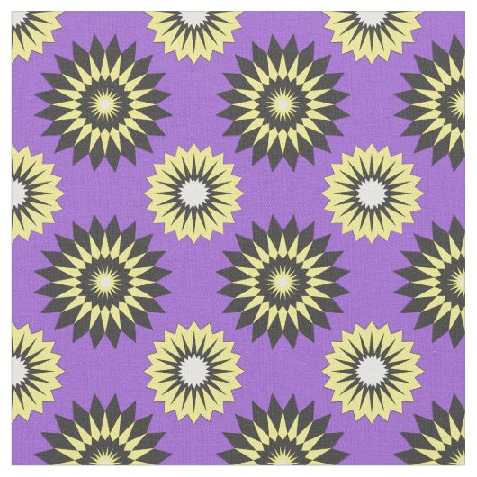 Non-Binary Pride seamless purple floral pattern Stoff (Nahaufnahme)