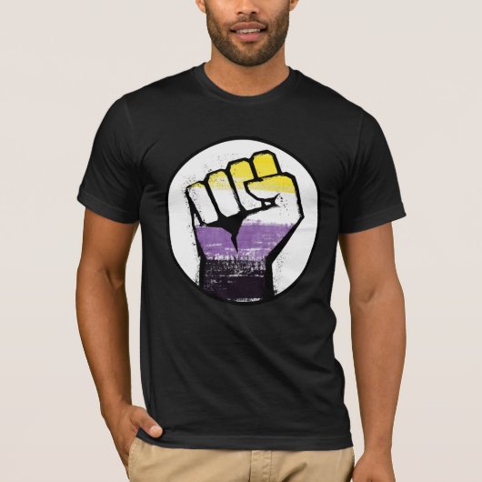 Non-Binary-Pride-T - Shirt (Vorderseite)