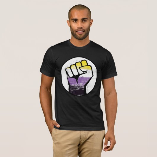 Non-Binary-Pride-T - Shirt (Vorne ganz)