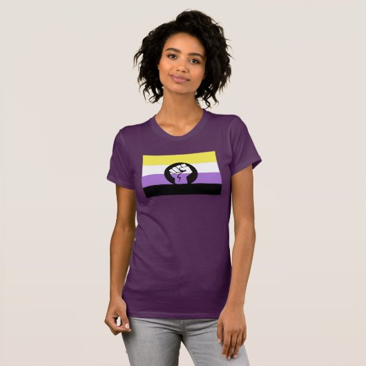 Non-Binary-Pride-T - Shirt (Vorne ganz)