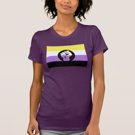 Non-Binary-Pride-T - Shirt (Vorderseite)