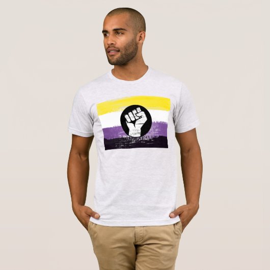 Non-Binary-Pride-T - Shirt (Vorne ganz)