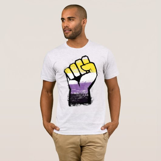 Non-Binary-Pride-T - Shirt (Vorne ganz)