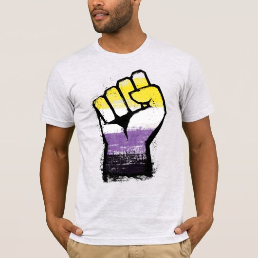 Non-Binary-Pride-T - Shirt (Vorderseite)