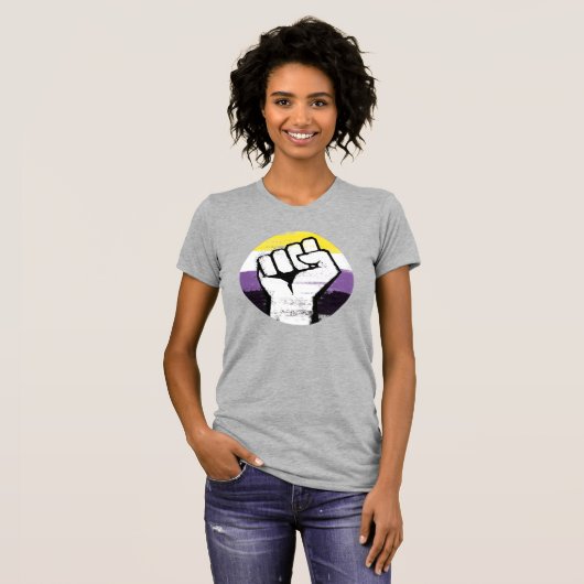 Non-Binary-Pride-T - Shirt (Vorne ganz)