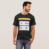 Non-Binary SHEHER Gender Pronouns Preference Ident T-Shirt (Vorne ganz)