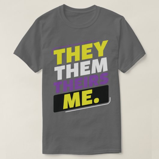 Non-Binary sie sie ihre lGBT lbT Enby non-binär T-Shirt (Design vorne)