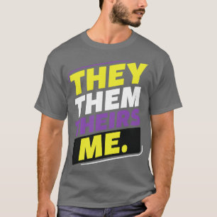 Non-Binary sie sie ihre lGBT lbT Enby non-binär T-Shirt