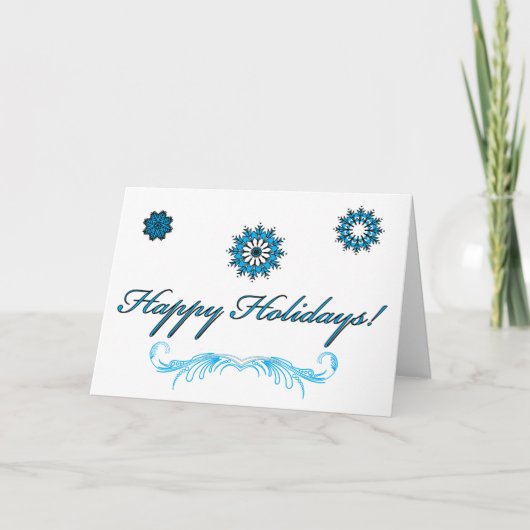 Non-Denominational Happy Holidays Card Feiertagskarte (Vorderseite)