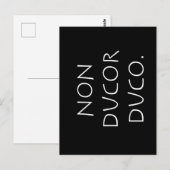 Non ducor duco postkarte (Vorne/Hinten)