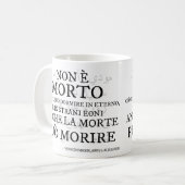 "Non è morto..." - Il verso del Necronomicon Kaffeetasse (Vorderseite Links)