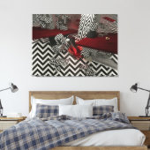 Non-Euclidean Shift №1 Leinwanddruck (Insitu (Schlafzimmer))