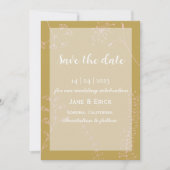 Non Foto Simple Savannah Green Wild Blume Save The Date (Vorderseite)