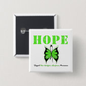 Non-Hodgkin-Hope-Schmetterling Button (Vorne & Hinten)