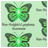 Non-Hodgkin-Lymphom-Schmetterling der Hoffnung Stoff (Nahaufnahme)