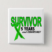 Non-Hodgkins Lymphom-5-jähriger Überlebender Button (Vorderseite)