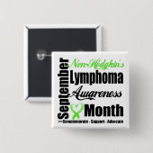 Non Hodgkins Lymphom Awareness Monatsanwalt Button (Vorne & Hinten)