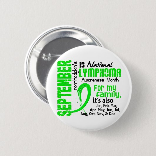 Non-Hodgkins Lymphom-Bewusstseins-Monat meine Button (Vorne & Hinten)
