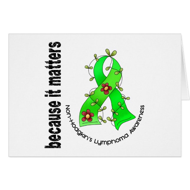 Non-Hodgkins Lymphom-Blumen-Band 3 (Vorderseite (Horizontal))