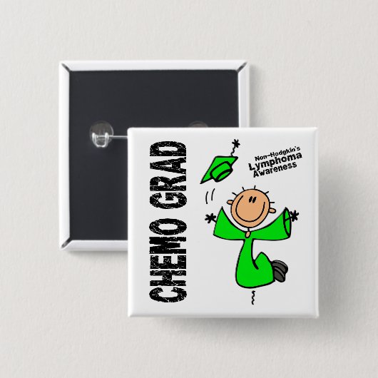 Non-Hodgkins Lymphom CHEMO ABSOLVENT 1 Button (Vorne & Hinten)
