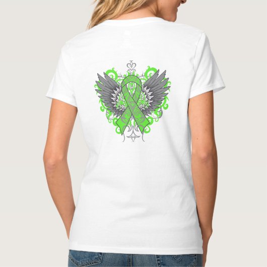 Non-Hodgkins Lymphom Cool Wings T-Shirt (Rückseite)