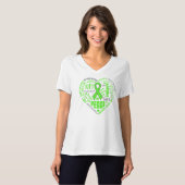 Non-Hodgkins Lymphom Herzwörter T-Shirt (Vorne ganz)