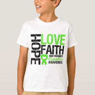 Non-Hodgkins Lymphom-Hoffnungs-Liebe-Glaube T-Shirt