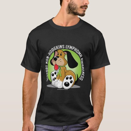 Non-Hodgkins Lymphom-Hund T-Shirt (Vorderseite)