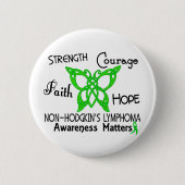 Non-Hodgkins Lymphom-keltischer Schmetterling 3 Button (Vorderseite)